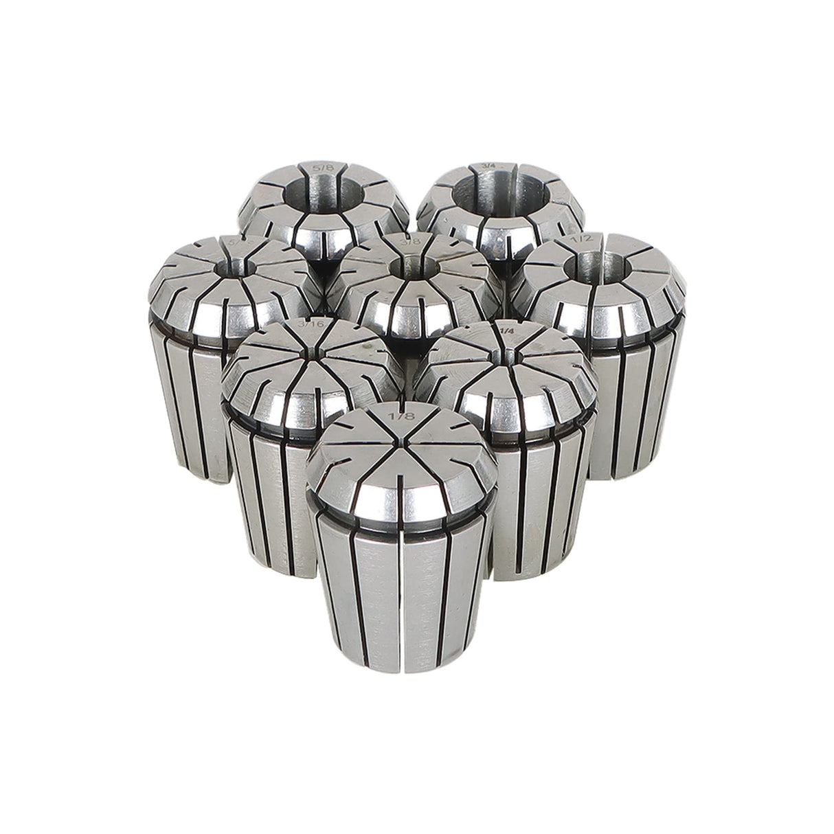 LiGuVCY 1/8-3/4 Inch Spring Collet ER32 Spring Collet Set for CNC Workbench Engraving and Milling Lathe Tools 8 Piece LiGuVCY
