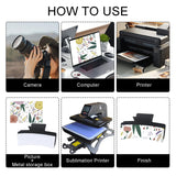 ASUNFO 8 Pcs Sublimation Hair Clips Blanks Heat Transfer Hair Claw Clips DIY Hair Accessories for Women ASUNFO