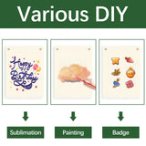 4 pcs sublimation blank canvas banner hanging flag banner for nursery wall decor for kids room decor for boys and girls,canvas banner wall hanging sublimation banner blank GEKIXUTP