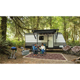 Venture Forward Reversible LED Illuminated RV Patio Mat - Magnolia Design | 9’ x 12’ - Perfect for Camping and Outdoor Use Venture Forward