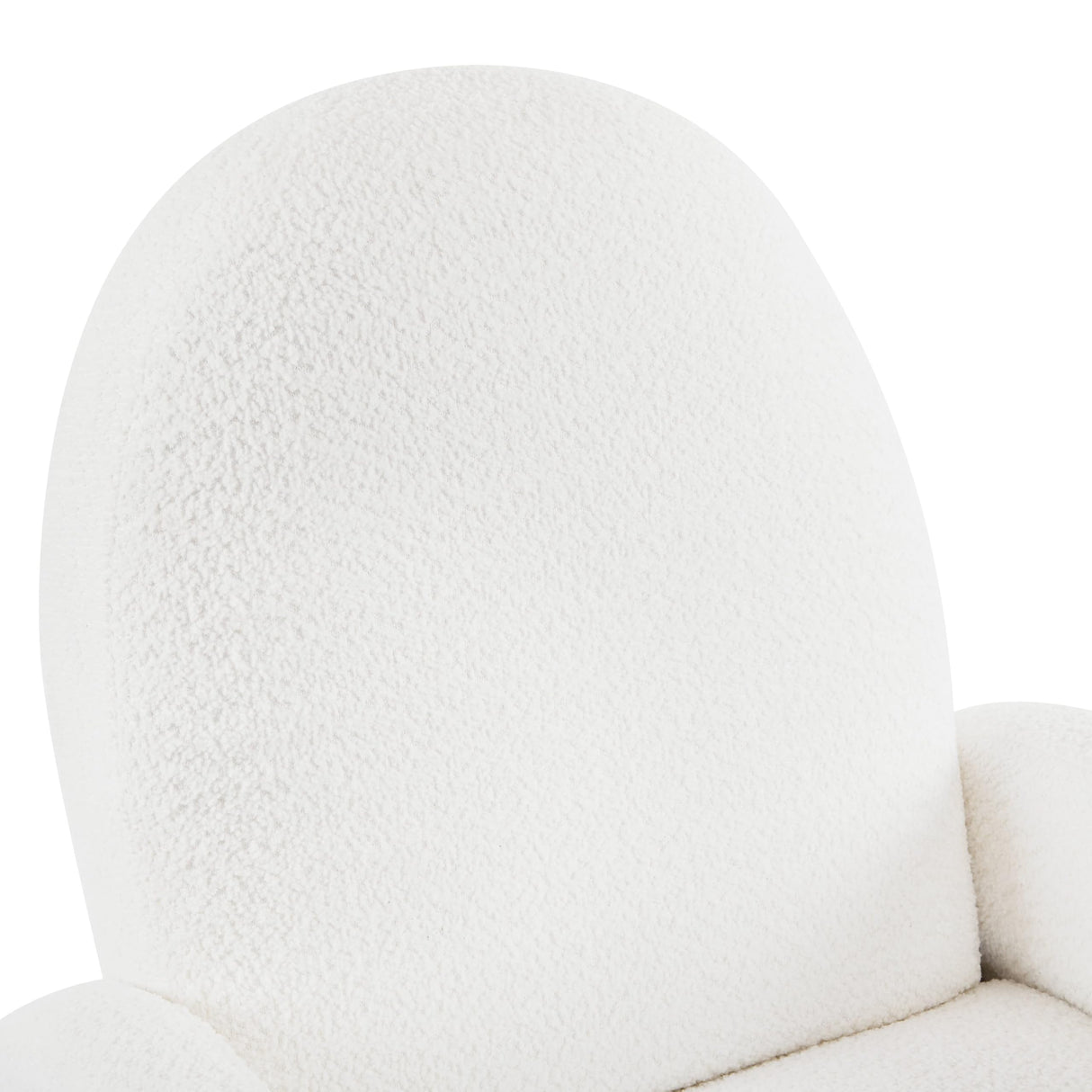 GDFStudio Swivel Glider Recliner Chair Nursery Rocker Recliner Chair with Boucle Upholstered High Back Single Seat Sofa Chair with Deep Seat Manual Nursing Reclining for Living Room, Beige GDFStudio