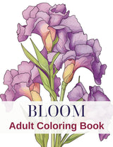 Bloom Adult Coloring Book: Flowers Designs for Mindfulness, Anxiety Relief and Relaxation WoodArtSupply