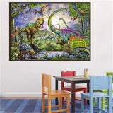 RUIFVJ Diamond Art Painting for Adults Kids 5D Diamond Kits Beginner DIY Dinosaur Full Drill Diamond Art Home Wall Decor Gift 11.8x15.7inch RUIFVJ