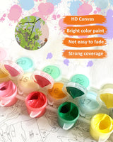 TOCARE Mountains Paint by Numbers Kit for Adults Nature,Adult Paint by Number Mountain Lake,Acrylic Adults' Paint-by-Number Kits Canvas 16x20Inch TOCARE