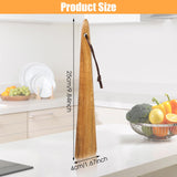 10 Inch Wooden Spatula for Cooking Flat Wooden Spatula Wood Egg Flipper Spatula Wood Spatula Pan Scraper Staub Spatula Wood Spatula for Cooking Lusofie