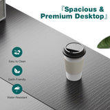 SMUG Computer Desk with Storage Drawers, Small Office Desk Modern Simple Study Writing Table for Home Bedroom, Spacious 40X24 Desktop with 2-Tier Drawer, Black SMUG