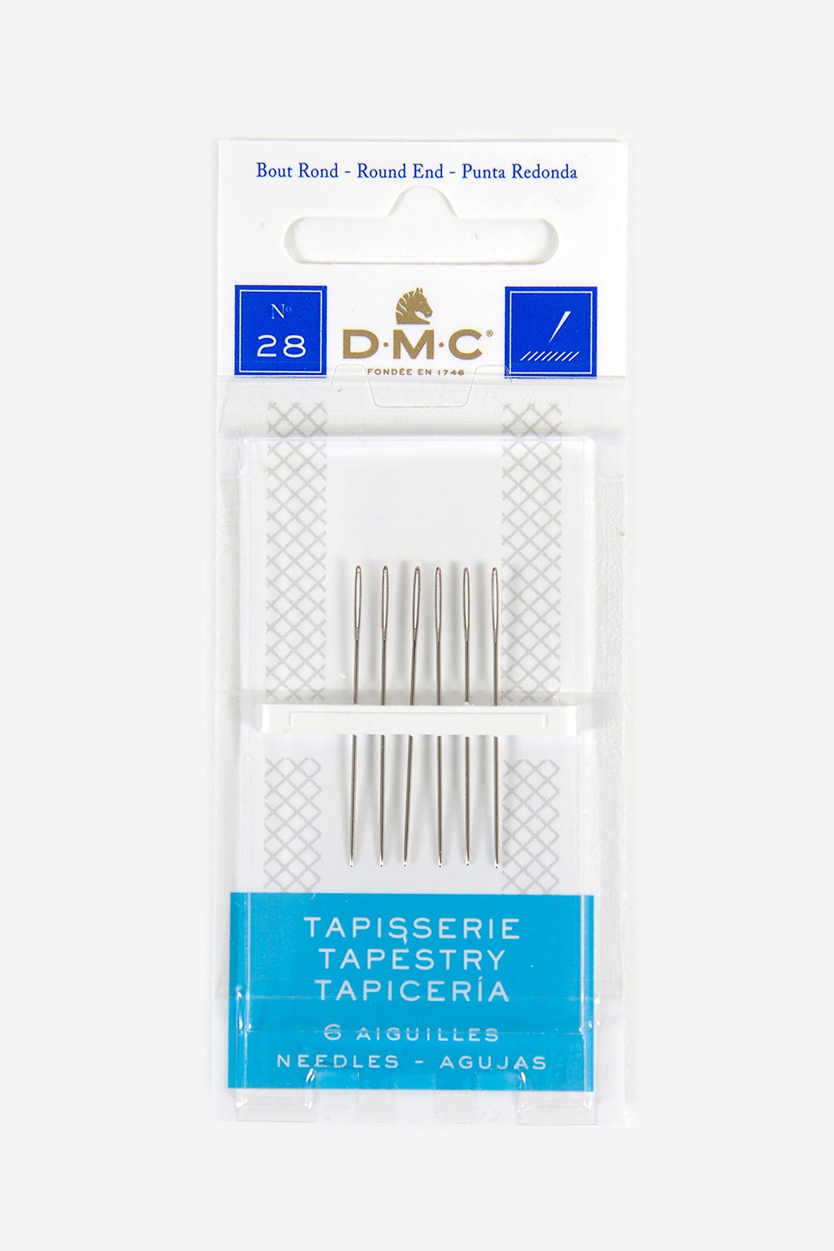 DMC 1767-28 Tapestry Hand Needles, 5-Pack, Size 28 DMC