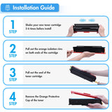 TRUE IMAGE 201X M277dw Toner Cartridge 4 Pack High Yield Compatible for HP 201X 201A M252dw CF400X Color Laserjet Pro MFP M277dw M277c6 CF401X CF402X CF403X Printer Black/Cyan/Yellow/Magenta TRUE IMAGE