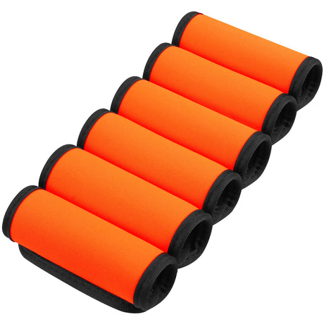 6 Pack Luggage Handle Wrap, Luggage Handle Wraps for Suitcase, Bright Orange Luggage Tags, Suitcase Tags identifiers for Travel Accessories vivinin