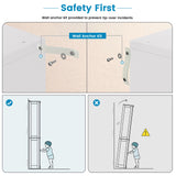 GRUSIGN 71" Tall Bookcase, 6-Tier Open Display Storage Shelves, Floor Standing Large Book Shelf for Living Room, Home Office, Bed Room, White GRUSIGN