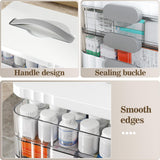 ARSTPEOE 3-Tier Medicine Organizer - Portable Medicine Cabinet with Plastic Handle, Multipurpose Medical Box with Pill Box, Empty First Aid Kit for Home ARSTPEOE