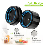 M11 Mason Jar Vacuum Sealer - Electric Mason Jar Vacuum Sealer Kit with Wide and Regular Mouth Mason Lids, Jar Vacuum Sealer for Canning Jars, Vacuum Sealing Machine for Food Storage UNERVER