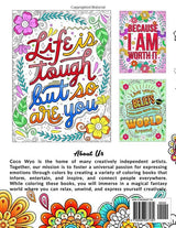 You're Awesome: Coloring Book Of Inspirational Quotes To Boost Your Mood and Confidence For Women, Teens & Adults WoodArtSupply