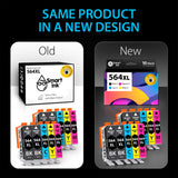 Smart Ink Compatible Ink Cartridge Replacement for HP 564 XL 564XL High Yield 10 Combo Pack (4 Black & 2 C/M/Y) for DeskJet 3520 3522 Photosmart 7520 6520 5520 7525 5514 7510 OfficeJet 4620 Printers Smart Ink