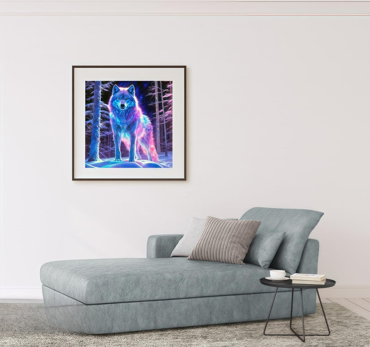 Diamond Art Kits for Adults, Wolves Diamond Painting Kits for Adults Beginner Round Full Drill Gem Painting Diamond Dot Gem Art Kit Home Wall Decor 13.7x13.7inch BYGFHLYW