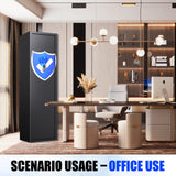 10-12 Gun Safe,Gun Locker Fingerprint,Gun Safe Biometric,No Assembly,Removable Shelf for Rifles Safes,Gun Cabinet Long With Led Light，57"H X 14"W X12"D TXTDPL