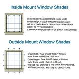 LETAU Cordless Wood Window Roman Shades, Bamboo Window Blinds, Pattern 1 LETAU
