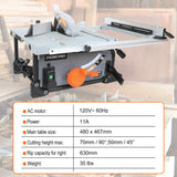 Table Saw for Jobsite, Prostormer 8-Inch Portable Tablesaw 25-Inch Rip Capacity,11-Amp Compact Benchtop Saw with Sliding Miter Gauge for Woodworking & DIY Prostormer