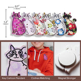 6pcs Needle Minder for Cross Stitch,Sewing Magnetic Needle Keeper,Cute Cat Cartoon Minders,Needle Holder for Embroidery,Needlework Storage Accessory, Gift for Cross Stitch Lover（48-Needle） Generic