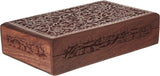 Indian Glance Wood Jewelry Box Organizer - 10 x 6” - Multipurpose Keepsake Storage Case For Girls | Women Indian Glance