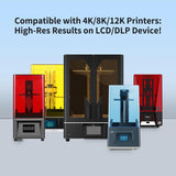 Siraya Tech Tenacious Flex Black 3D Printer Resin - Soft, Rubber-Like 3D Printing Resin | More Flexible 405nm UV-Curing Elastomer Resin with Fast Rebound and High Impact Resistance, 500g Siraya Tech