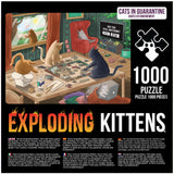 Cats in Quarantine Jigsaw Puzzle by Exploding Kittens - 1000 Pieces Jigsaw Puzzle for Adults, Teens, and Kids - Cat Puzzle, Funny Puzzle, Art Puzzle Exploding Kittens LLC