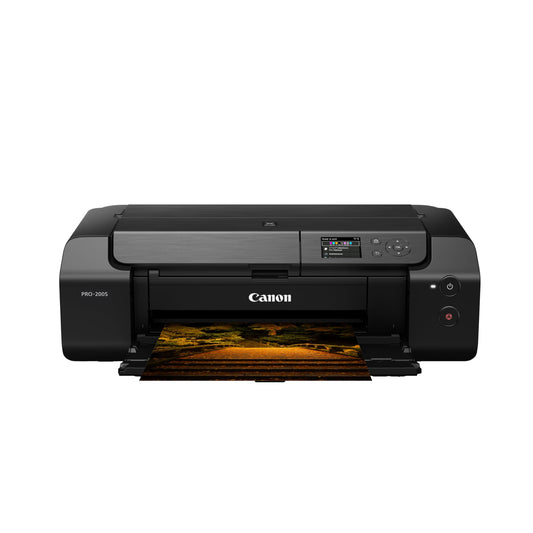 Canon PIXMA PRO-200S Professional 13" Wireless Inkjet Photo Printer with 3.0" Color LCD Monitor, 8-Color Dye-Based Ink, Black