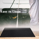 Cheardia 2 Pack Garage Floor Mat, 60 x 36 Inches Oil Spill Mat Under Car with Waterproof Backing, Black Reusable Rubber Mat Garage Mat Oil Mat for Driveway Protects Surfaces Cheardia