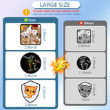 iFForce 40 PCs Sublimation Blanks Patches - Large Iron-on Patch with Black Border - Exquisite Fabric Patches for DIY Hats Backpack T-Shirt Project (Mixed) iFForce