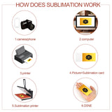 KINBOM 50pcs Sublimation Metal Business Cards, Double-sided Sublimation Blank Card, Blank Metal Card with 0.22mm Thick for Office Customization Promotional Business VIP Cards KINBOM