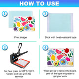 6Pack Sublimation Glass Cutting Board Blanks, Textured Tempered Glass Chopping Boards for Kitchen, Anti Slip Cutting Boards Heat Resistant Glass Plate Chopping Board for Kitchen DIY Heat Press Machine HYHOSHI