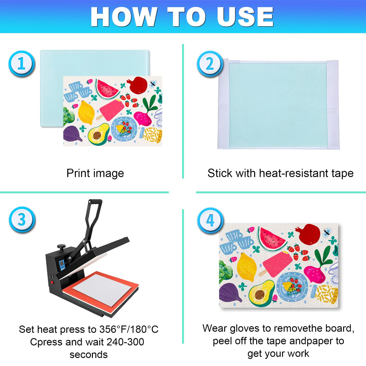 Sublimation Glass Cutting Board Blanks, Textured Tempered Glass Chopping Boards for Kitchen, Anti Slip Cutting Boards Heat Resistant Glass Plate Chopping Board for Kitchen DIY Heat Press Machine HYHOSHI