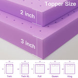 Airensky 2 Inch Cooling Gel Memory Foam Mattress Topper Twin Size - CertiPUR-US Certified Bed Topper, Pressure Relief for Back Pain, Breathable Design, Odor-Free (39"x75") Airensky