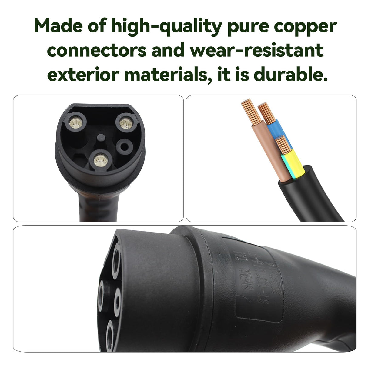Golf Cart Charger Power Cord, Fits for Evolution ICON EV Golf Carts, 120V 3 Pin Charge Cable Assembly Replace 2.04.0620 QEWHDJQ