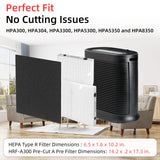 HPA300 HEPA Filter Replacement for Honeywell Air Purifier 3 HEPA R Filters and 6 Pre-cut A Carbon Pre-filter by APPLIANCEMATES APPLIANCEMATES