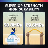 OVERTURE Transparent Filament Clear PETG Filament 1.75mm, PETG Transparent 3D Printer Consumables, 1kg Filament (2.2lbs), Dimensional Accuracy Probability +/- 0.02 mm,Transparent OVERTURE