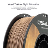 Official Creality Wood Filament PLA, Wood PLA 3D Printer Filament 1.75 mm, More Than 30% Real Wood, Smooth Silk Texture, Toughness, 1kg(2.2lbs)/Spool 3D Printing Filament, for All FDM Printers (Wood) Creality