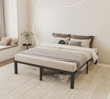 ROIL Heavy Duty 14-Inch King Bed Frame with Wooden Slats and Under-Bed Storage, No Box Spring Needed ROIL