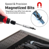 IRONCUBE Multi Ratcheting Screwdriver Set: 21 in 1 Magnetic Multiple bits Suitable for Everyday Household Use ironcube