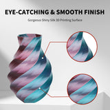 FOVFO PLA Filament 1.75mm, 3D Printer Filament Silk PLA Dual Color PLA Filament, PLA Filament, Color Change Every Inch Filament /-0.02mm, 1kg/2.2lb FOVFO