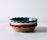 Emile Henry Made In France 9 Inch Pie Dish, White Emile Henry