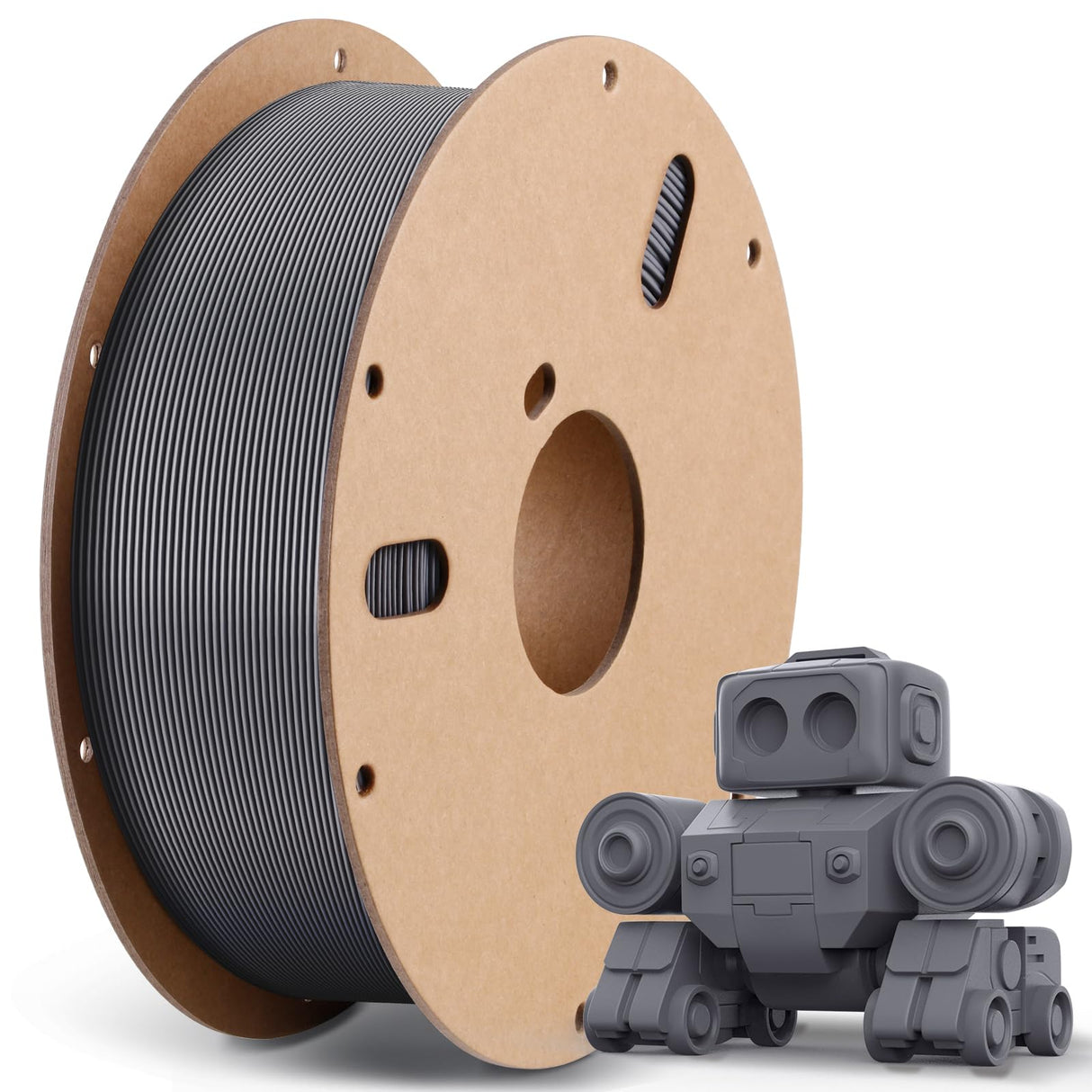 ANYCUBIC High Speed 3D Printer Filament 1.75mm, Print Up to 10X Faster, Rapid PLA Filament with High Prints Quality, Dimensional Accuracy +/- 0.02mm, Print with Most FDM 3D Printers, 1KG Spool, Gray ANYCUBIC