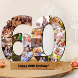 Personalized 50th 60th 70th 80th Numbered Photo Collage Gift,Custom Any Number, Personalized 50th Birthday Photo Collage Gift, 50th Birthday Party CDON