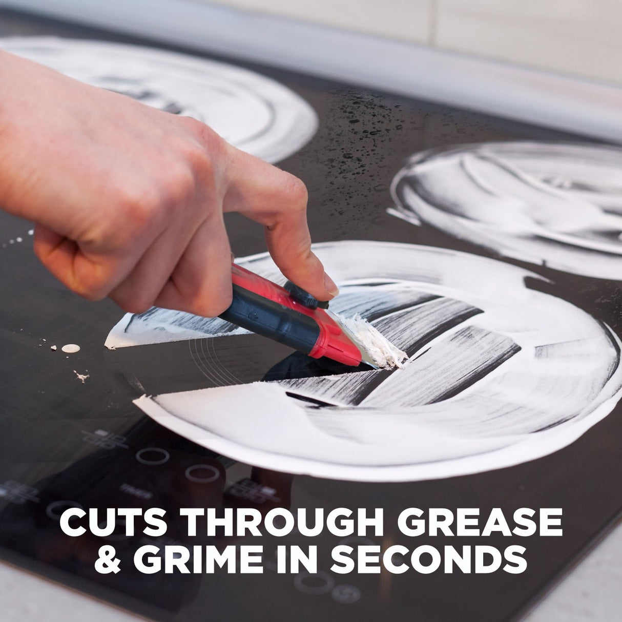 Weiman Cooktop and Stove Top Cleaner Kit - Glass Cook Top Cleaner and Polish 10 oz. Scrubbing Pad, Cleaning Tool, Razor, Scraper Weiman