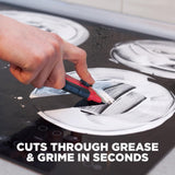 Weiman Cooktop and Stove Top Cleaner Kit - Glass Cook Top Cleaner and Polish 10 oz. Scrubbing Pad, Cleaning Tool, Razor, Scraper Weiman