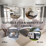 Dekmxas Living Room Set Brown Breathing Leather Sofa Living Room Furniture Set Power Recliner Manual Sofa,Loveseat and Chair with Cup Holders/Storage Console/LED Light for Living Room Dekmxas