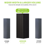 Aoxun 12' X 16' Permanent Hardtop Gazebo Aluminum Gazebo with Galvanized Steel Double Roof for Patio Lawn and Garden, Curtains and Netting Included, Grey Aoxun