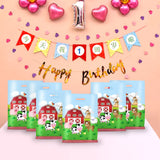 MEMOVAN Farm Party Gift Bags - 30pcs, Farm Party Favors with Plastic Goodies, Candy Treat Snack Bags for Kids, Barnyard Cow Farmhouse Theme Birthday & Baby Shower Decoration MEMOVAN