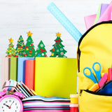 chiazllta 945Pcs DIY Christmas July Tree Craft Kit Kids Holiday Art Making Craft with Stickers, Make Your Own Christmas Bookmark Xmas Party Favor Decoration Home Classroom Game Activities chiazllta