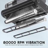 AIRTHEREAL M1 Mattress Vacuum Cleaner, 6 in 1 Bed Vacuum with High-Frequency Vibration - 80,000 RPM Dual Brushroll Rotation, UV-C Light, 14Kpa Suction, Dust Sensor, Ultrasonic and Heating Tech AIRTHEREAL